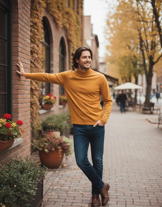 Versatile Turtleneck in Mustard