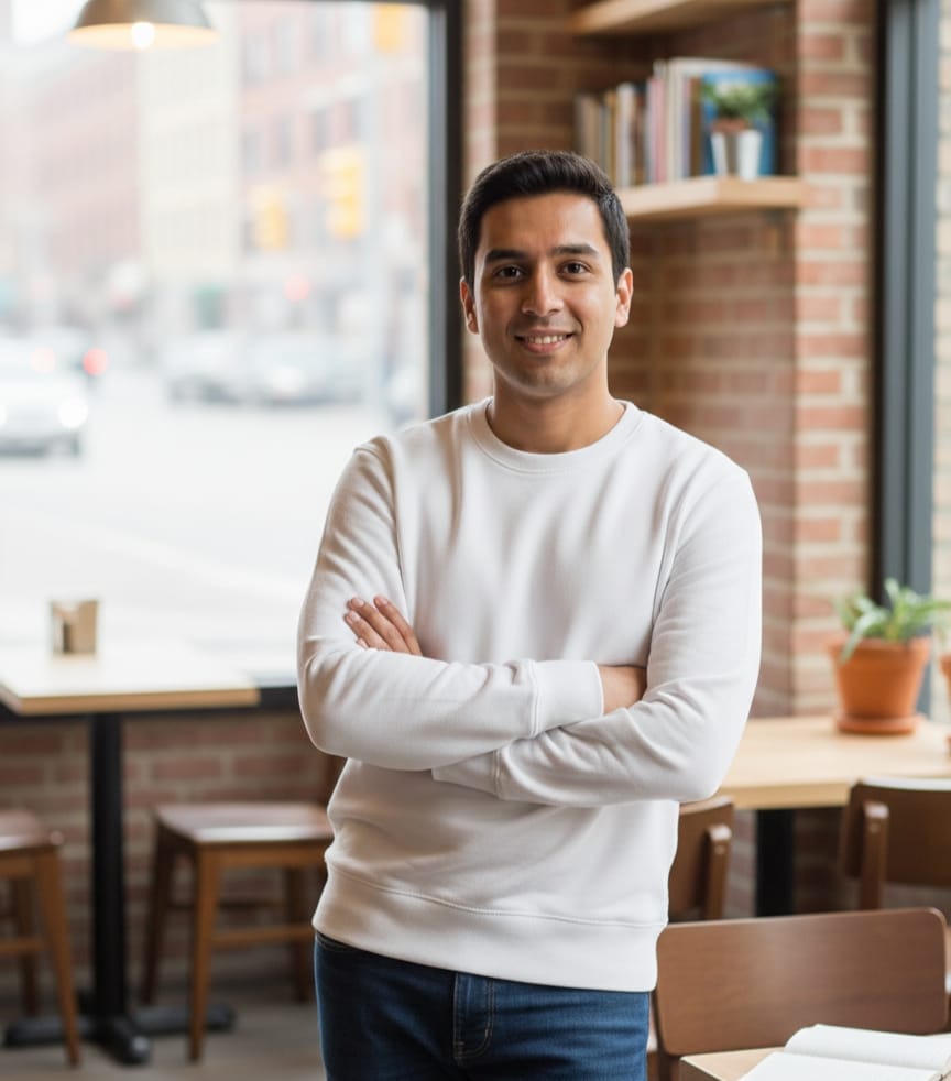 White Crew neck Sweatshirt