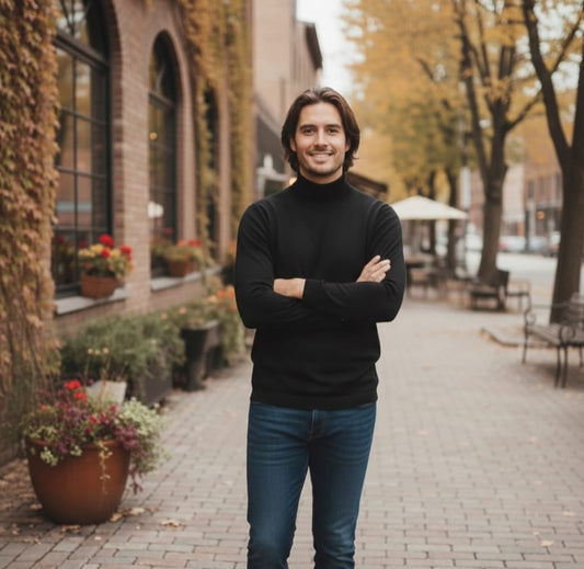 Classic Black Turtleneck