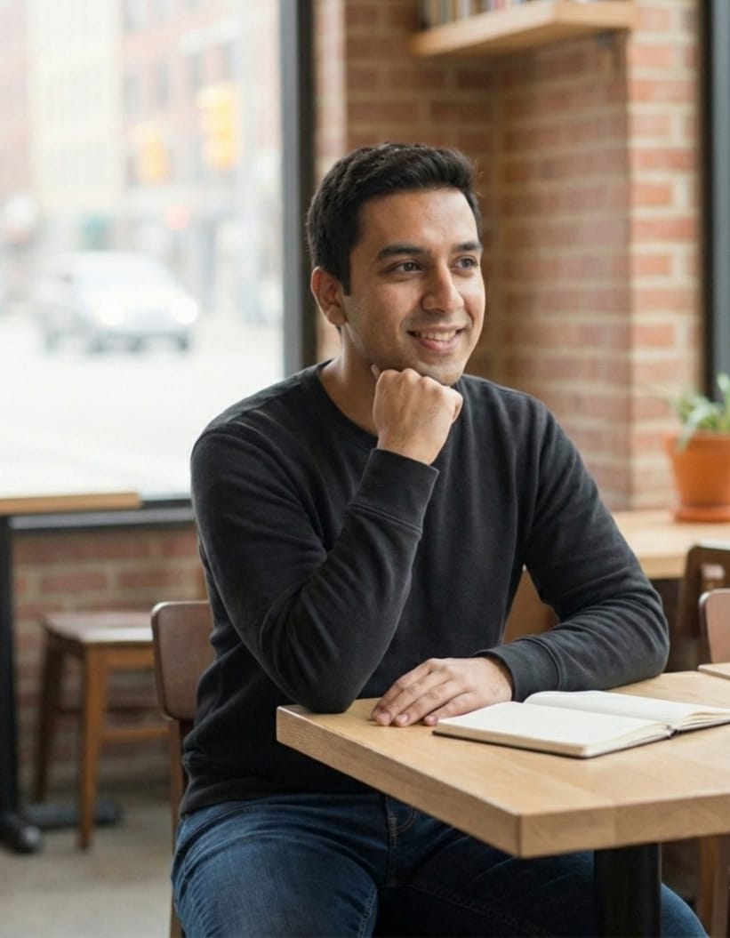 Black Crew neck Sweatshirt