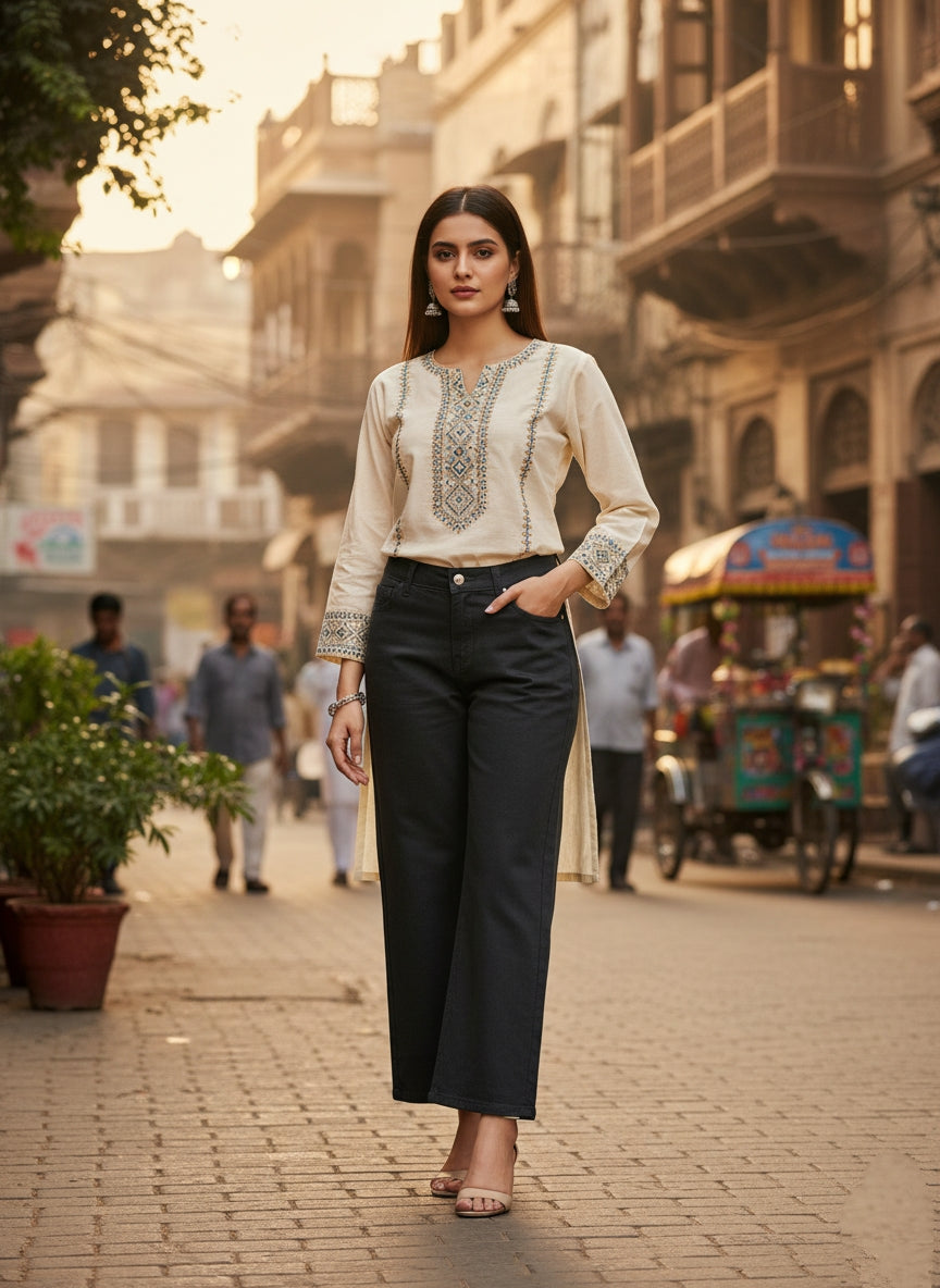 High Waist Baggy Jeans