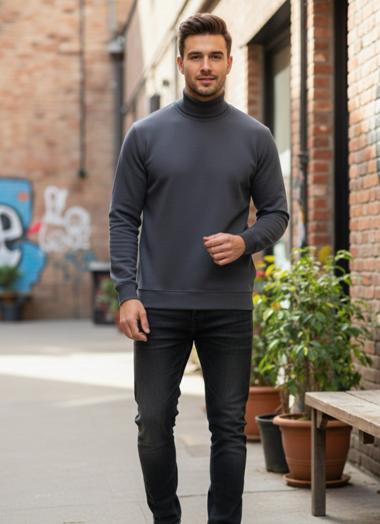 Dark Grey Turtle Neck