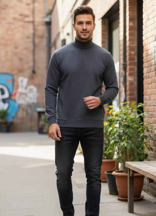 Dark Grey Turtle Neck