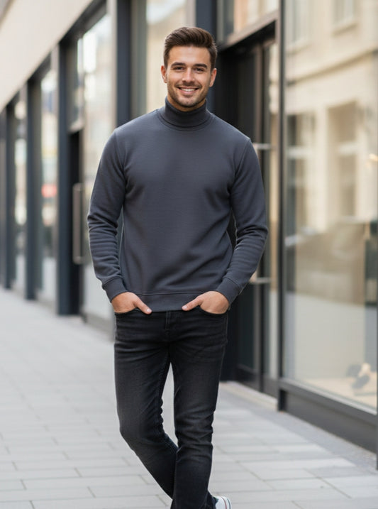 Dark Grey Turtle Neck